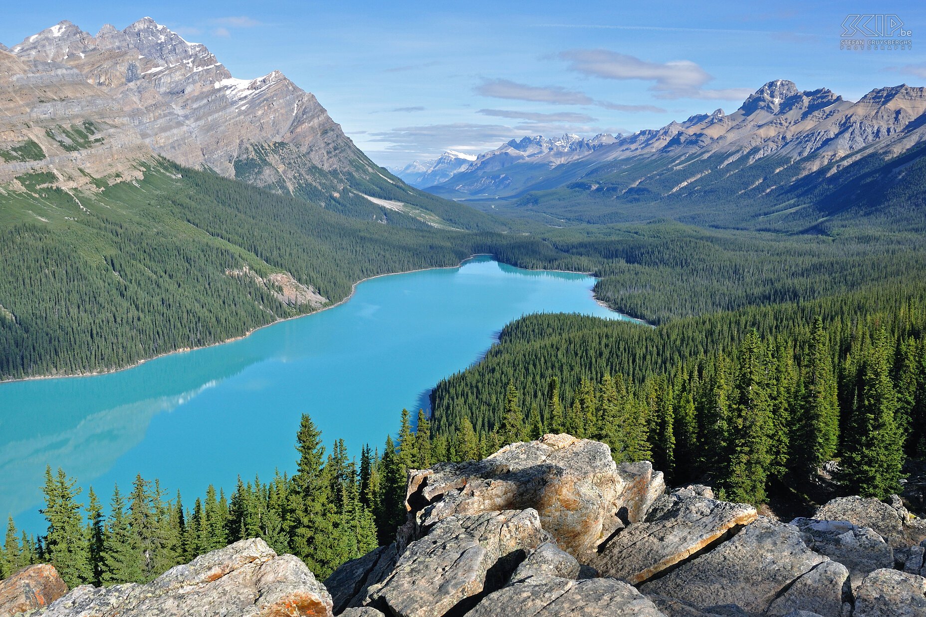 Banff NP - Peyto Lake Peyto Lake is the undisputed jewel along the scenic Icefields Parkway in Banff NP. Stefan Cruysberghs